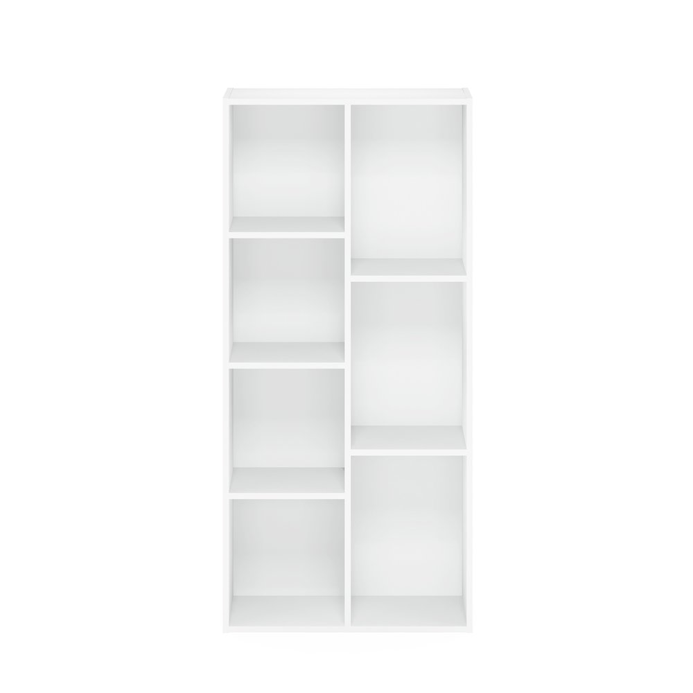 LUDER 7-Cube Kids Book Shelf, Toy Storage, 9.4x19.5x41.7, White. Picture 6