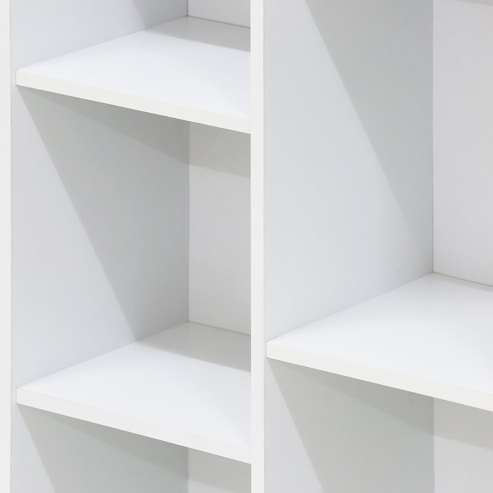 LUDER 7-Cube Kids Book Shelf, Toy Storage, 9.4x19.5x41.7, White. Picture 7