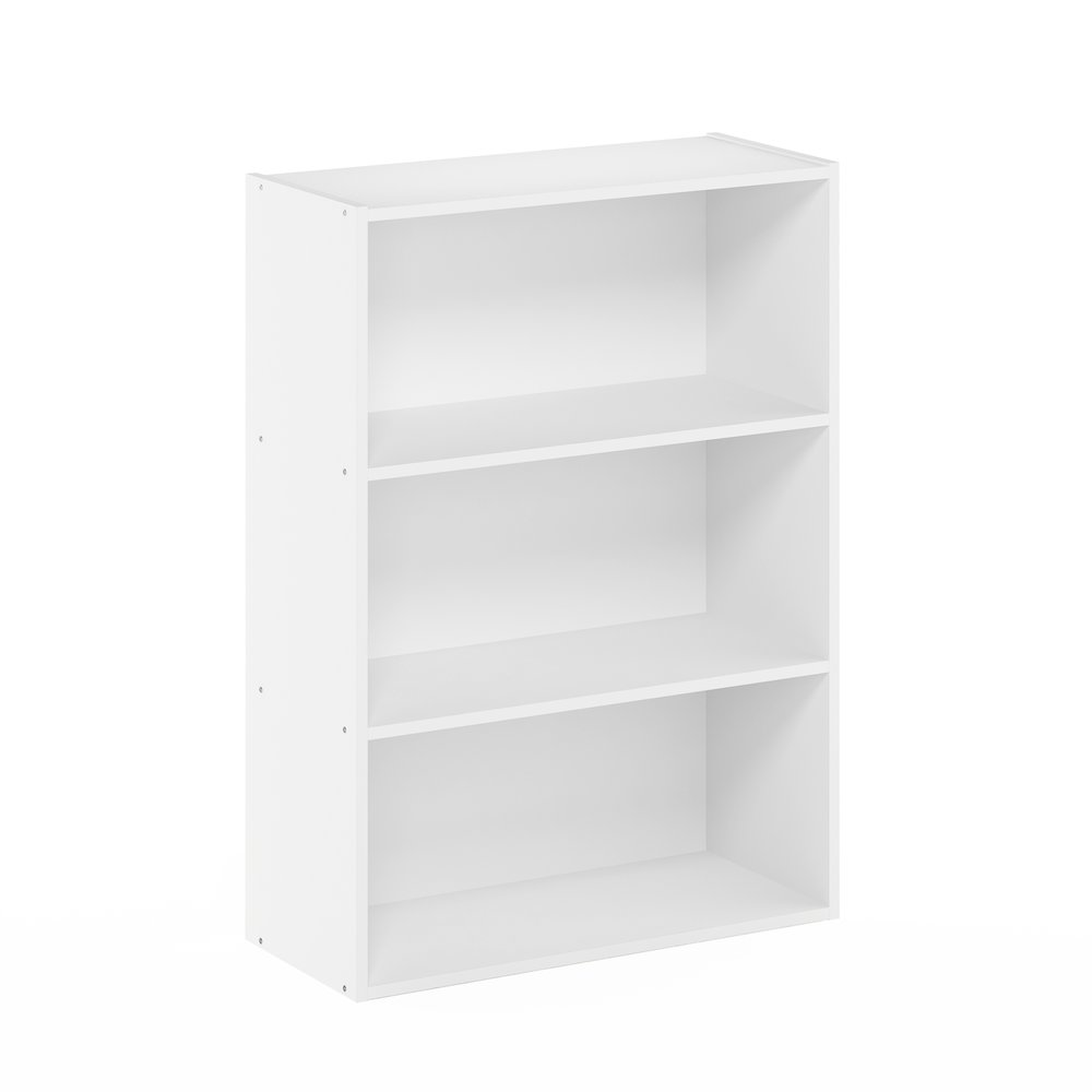LUDER 3-Tier Kids Book Shelf, Toy Storage, 9.7x23.7x31.5, Plain White. Picture 5