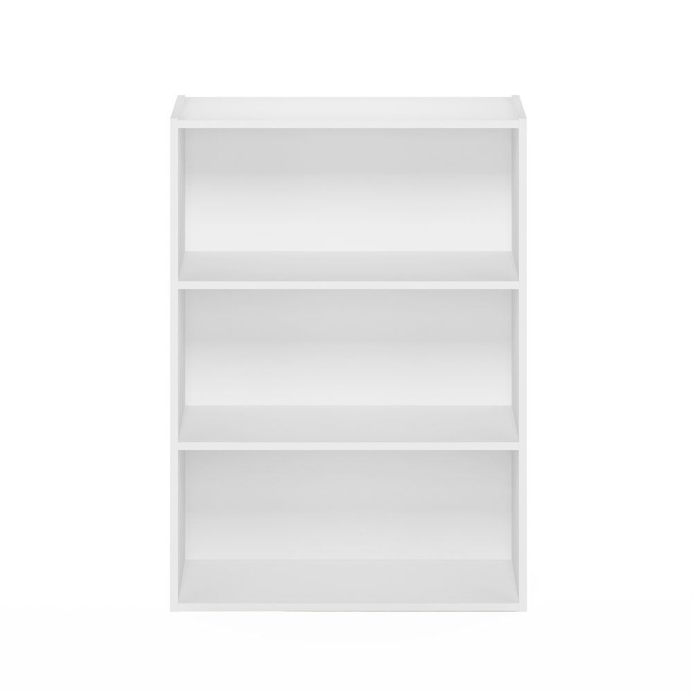 LUDER 3-Tier Kids Book Shelf, Toy Storage, 9.7x23.7x31.5, Plain White. Picture 6