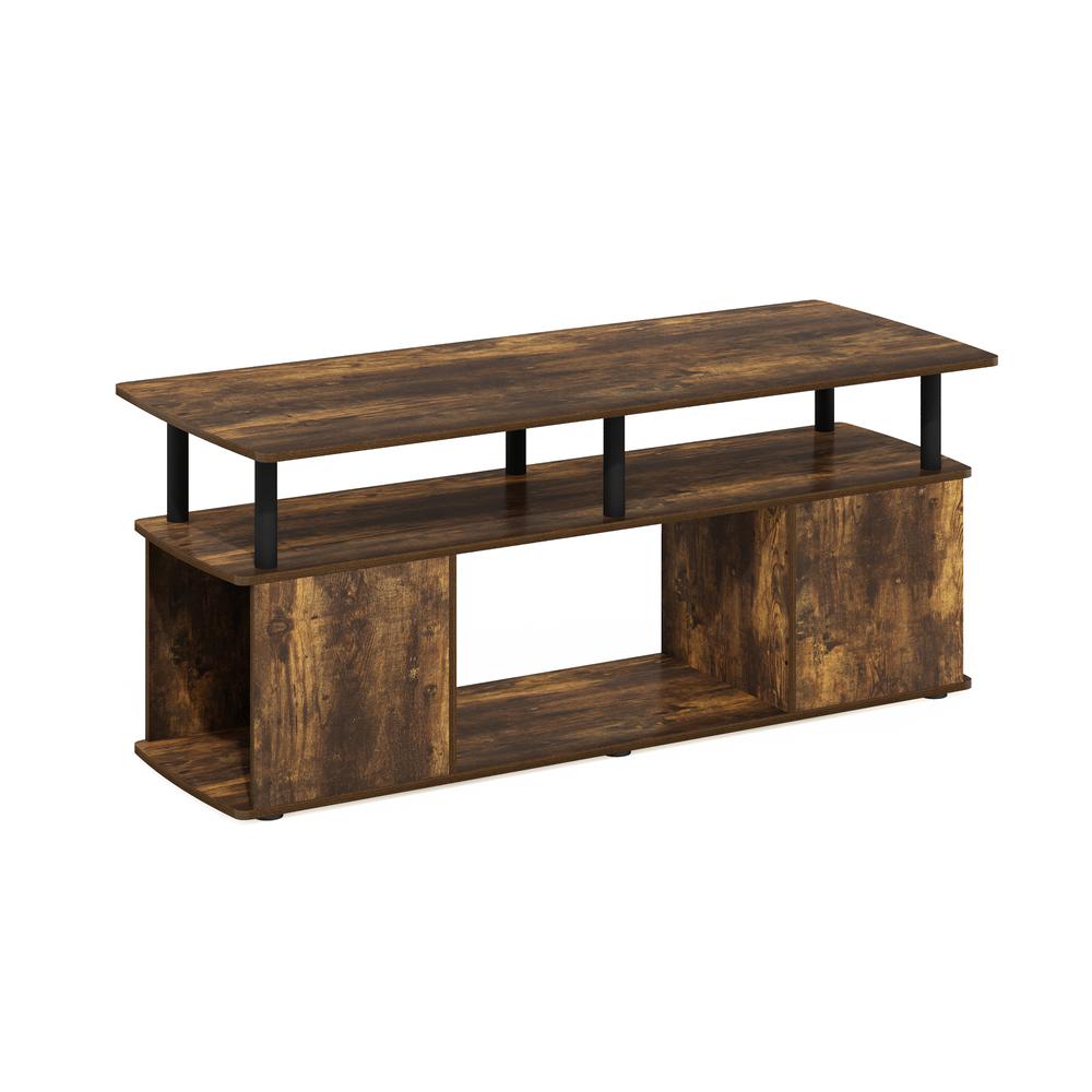 Furinno JAYA Utility Design Coffee Table, Amber Pine/Black. Picture 1