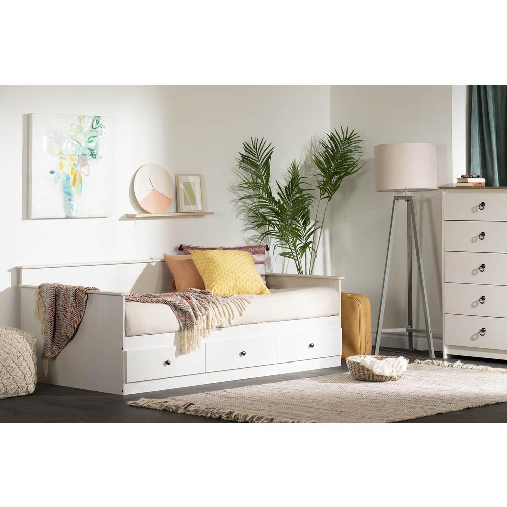 Plenny Daybed with Storage, White Wash. Picture 5