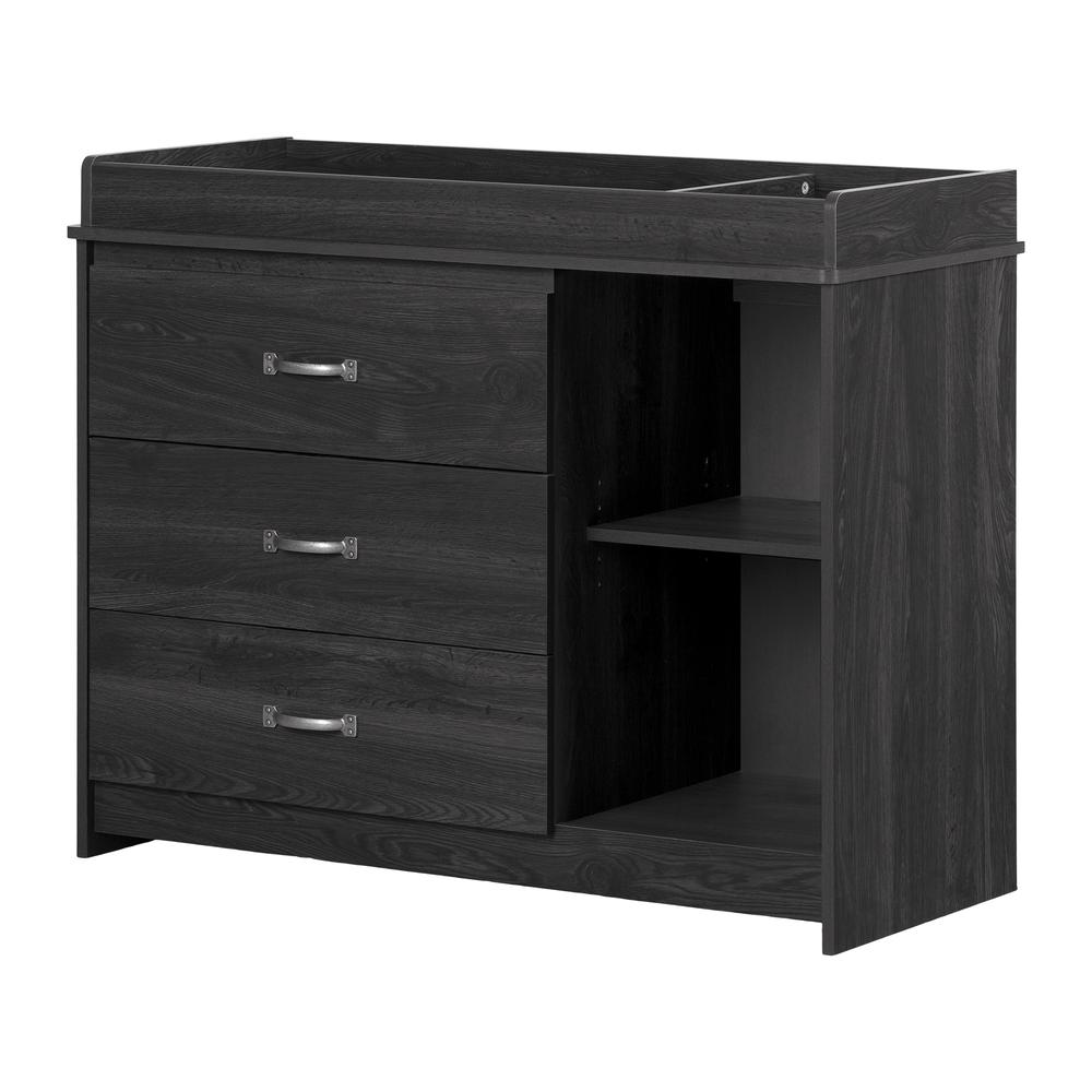Tassio Changing Table, Gray Oak. Picture 1