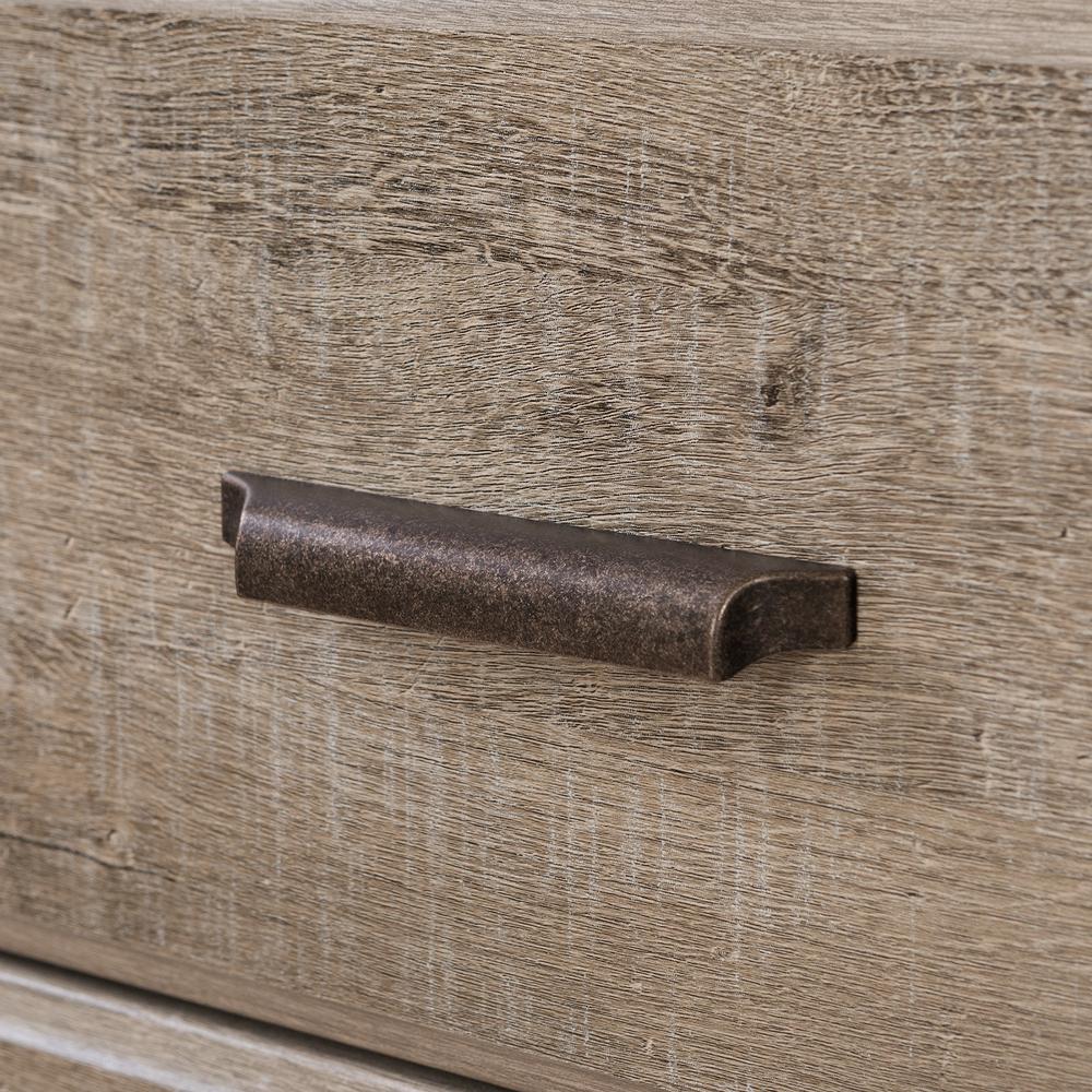 Versa 8-Drawer Double Dresser, Weathered Oak. Picture 6