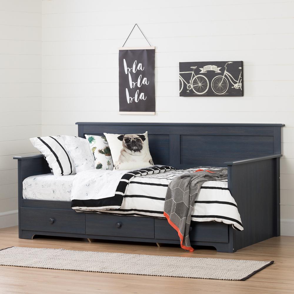 Summer Breeze Twin Daybed with Storage (39"), Blueberry. Picture 2