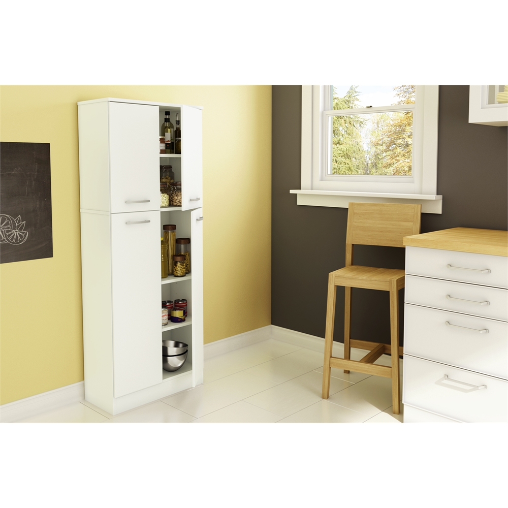 South Shore Axess Storage Pantry, Pure White. Picture 2
