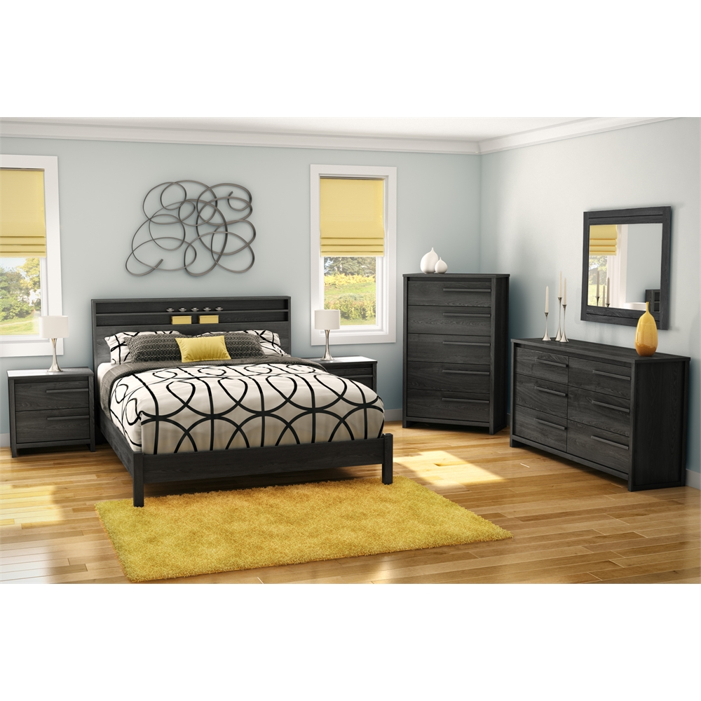 South Shore Tao 5-Drawer Chest, Gray Oak. Picture 7