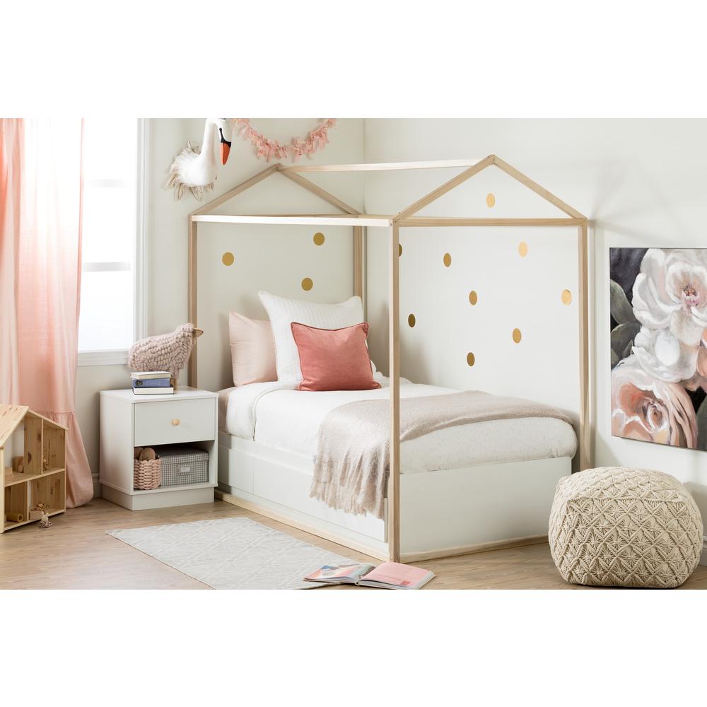 South Shore Sweedi Natural Poplar House Bed. Picture 4