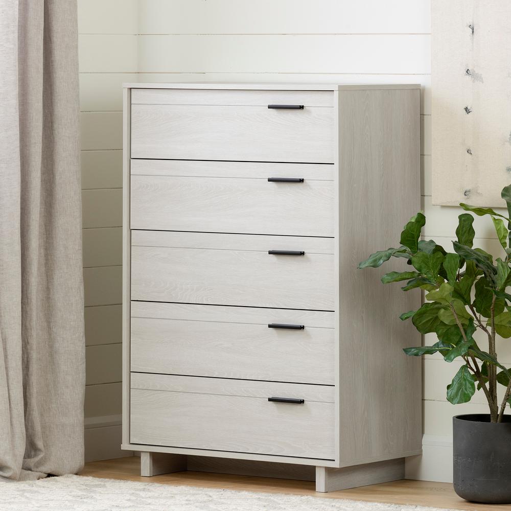 Fynn 5-Drawer Chest, Winter Oak. Picture 1
