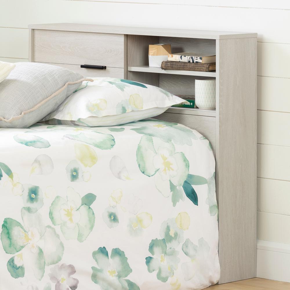 Fynn Headboard with Storage, Winter Oak. Picture 1