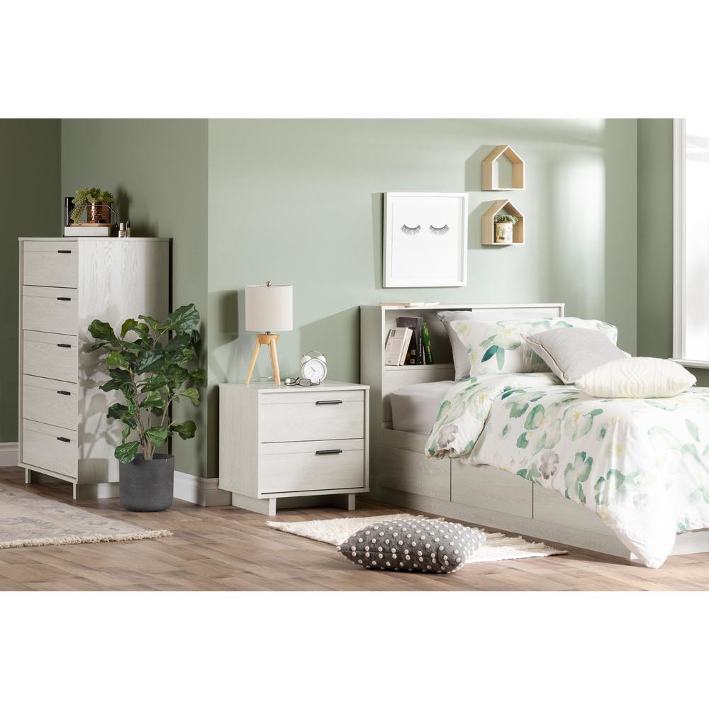 Fynn 2-Drawer Nightstand, Winter Oak. Picture 2