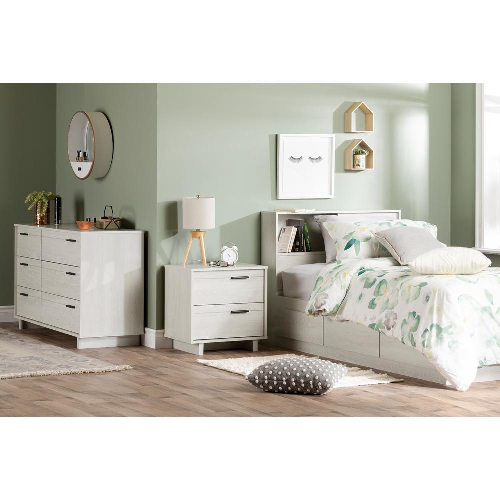 Fynn Mates Bed with 3 Drawers, Winter Oak. Picture 3