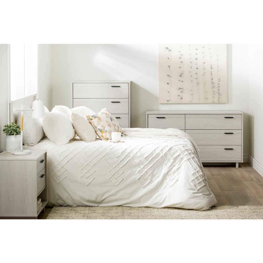 Fynn Nightstand with Cord Catcher, Winter Oak. Picture 3