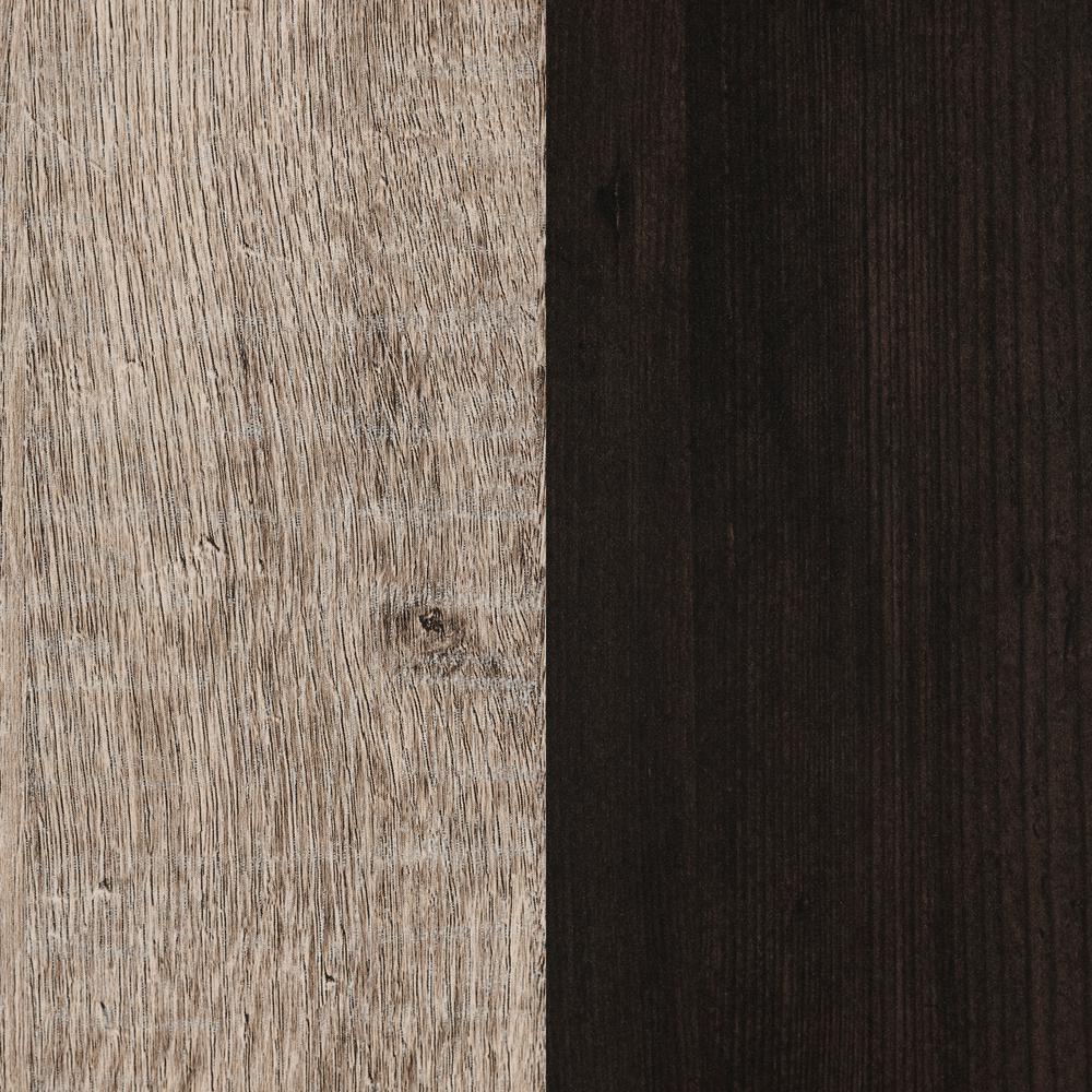 Valet Buffet with Wine Storage, Weathered Oak and Ebony. Picture 5