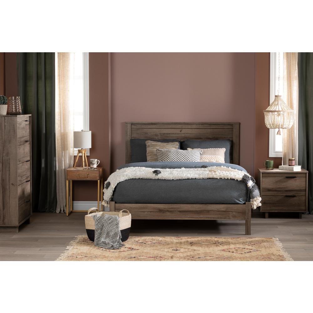 Fynn Platform Bed, Fall Oak. Picture 3