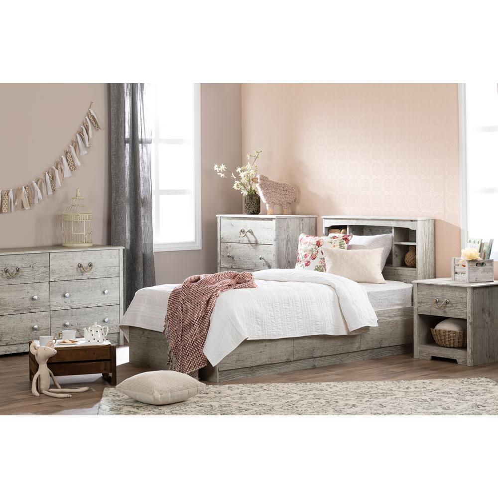 Aviron Mates Bed with 3 Drawers, Seaside Pine. Picture 3