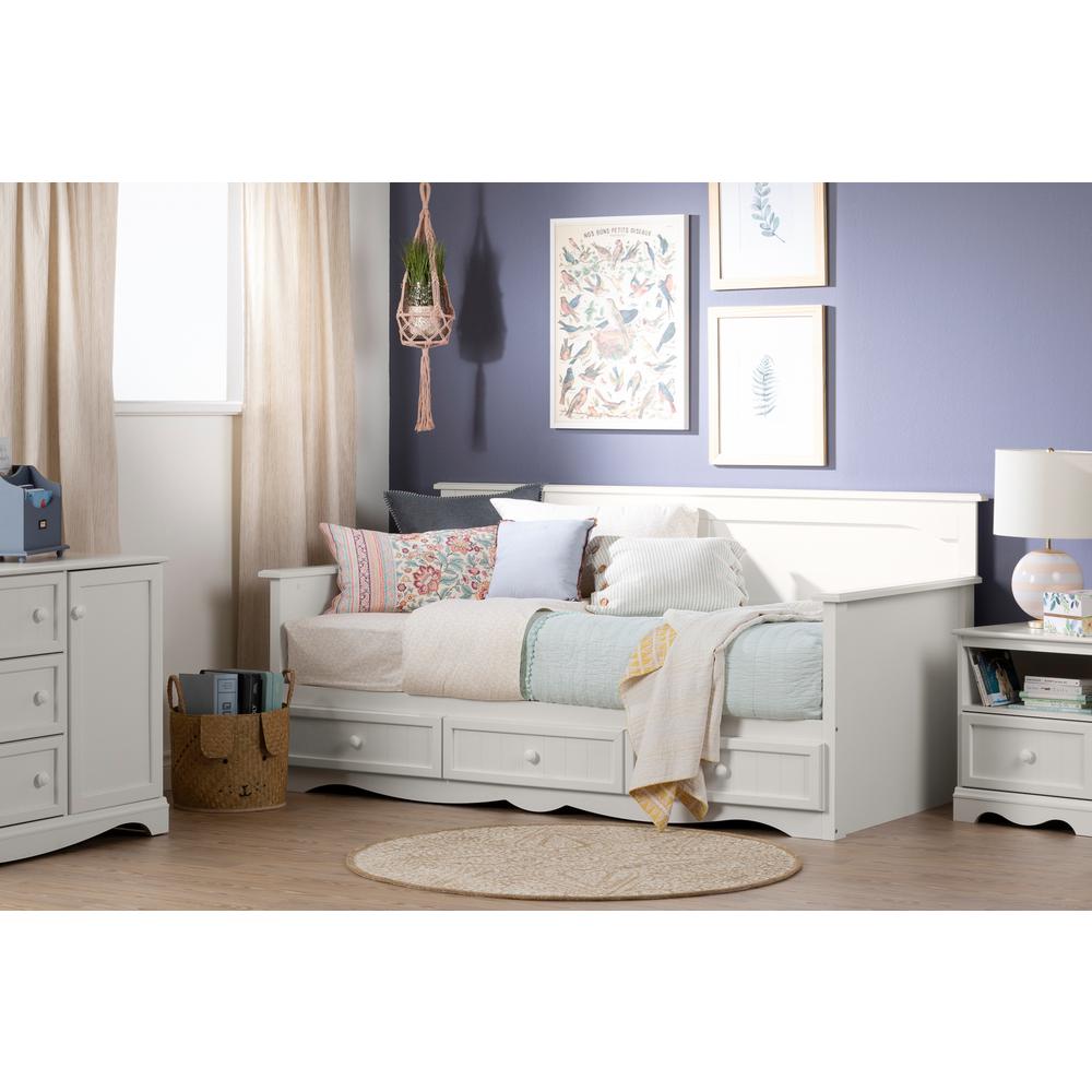 Savannah Daybed with Storage, Pure White. Picture 3