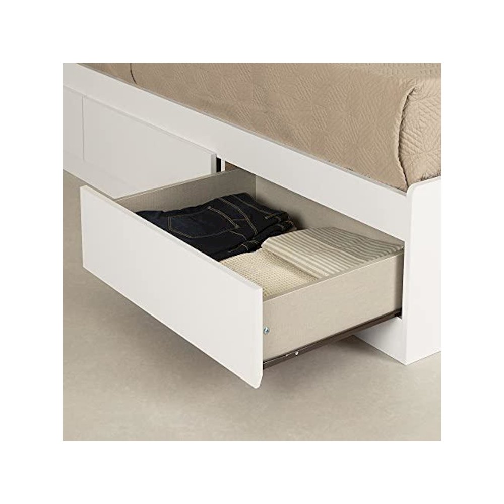 Fusion Bed and Headboard Set, Pure White. Picture 4