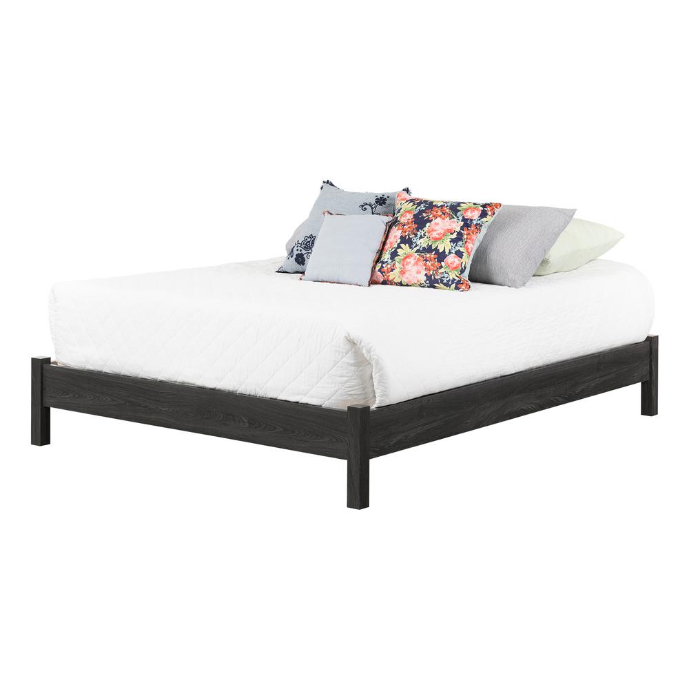 Step One Essential Platform Bed on Legs, Gray Oak. Picture 2