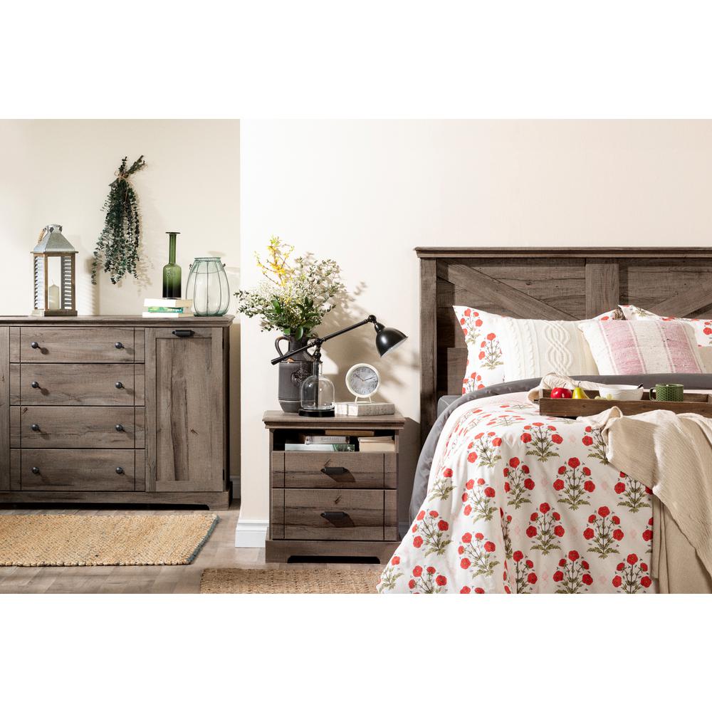 Avilla 2-Drawer Nightstand, Fall Oak. Picture 3