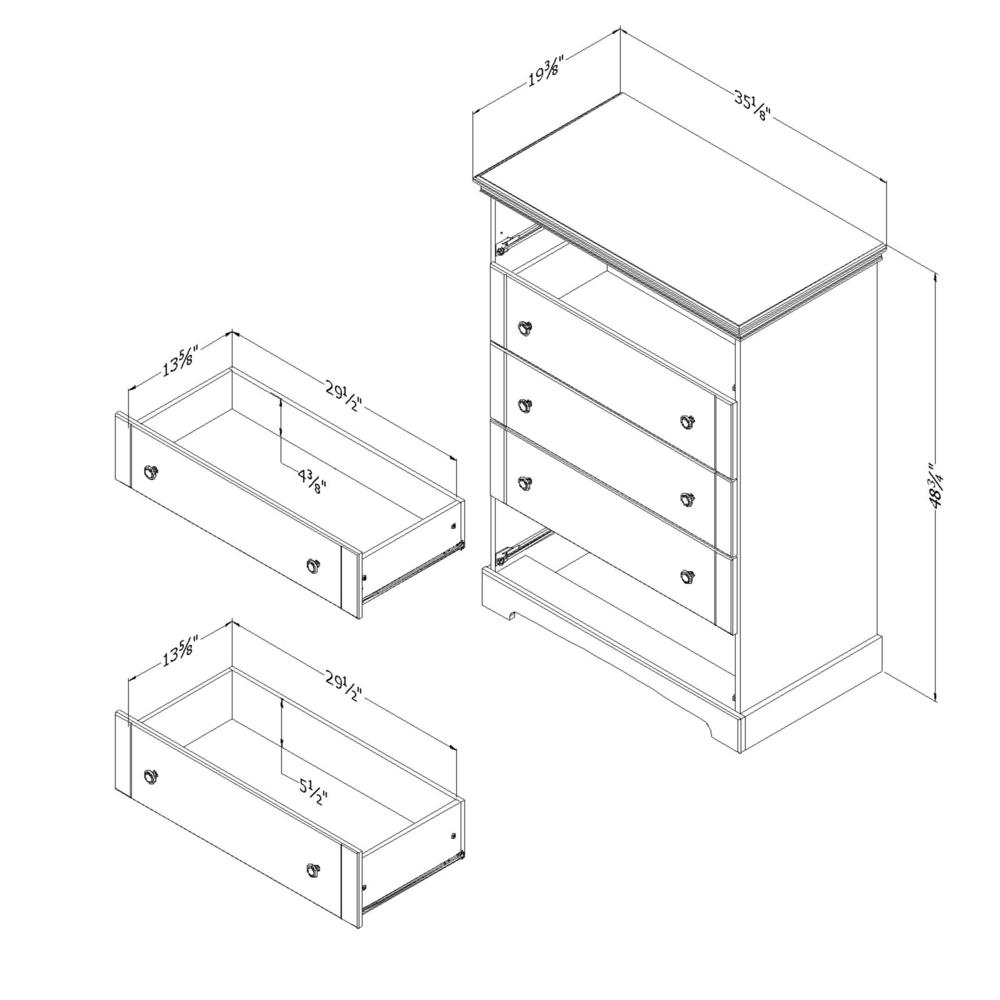 Avilla 5-Drawer Chest, Fall Oak. Picture 3