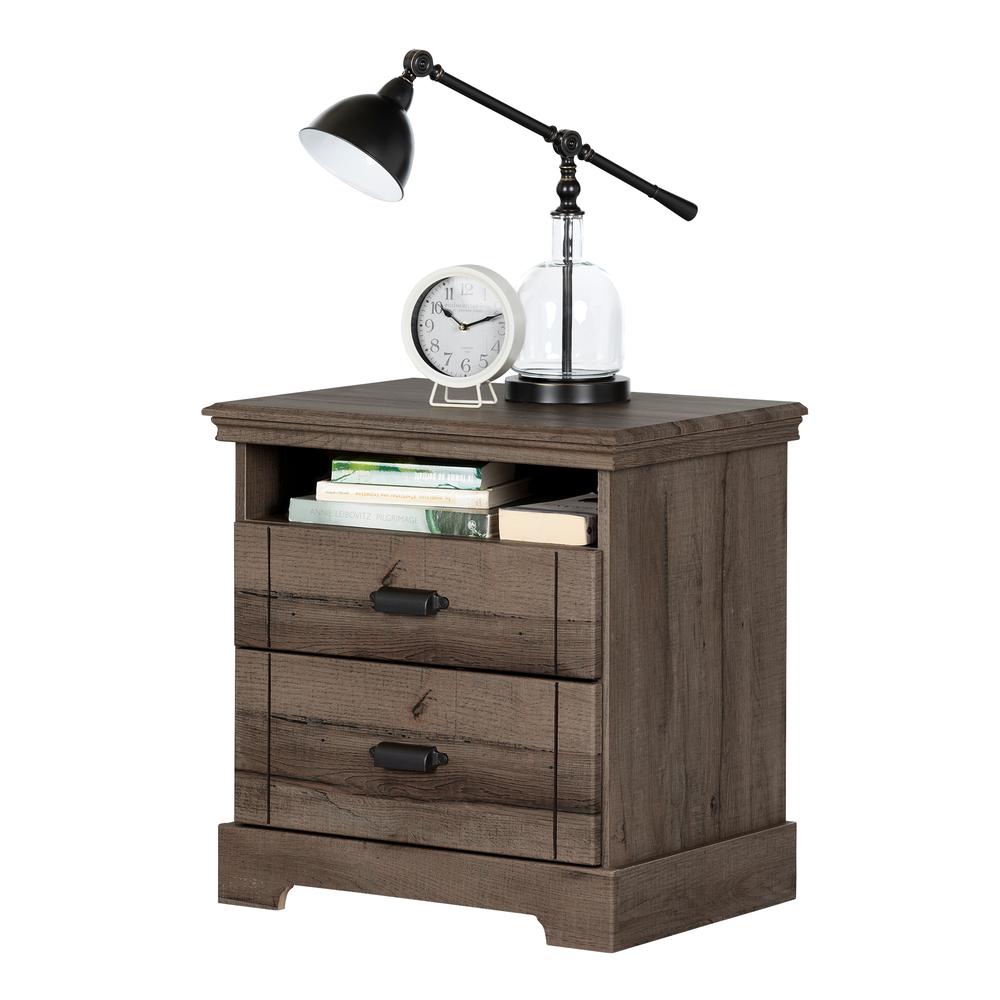 Avilla 2-Drawer Nightstand, Fall Oak. Picture 2