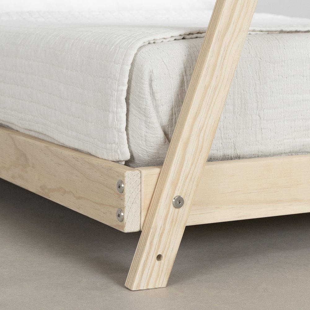 Sweedi Bed, Natural Wood. Picture 5