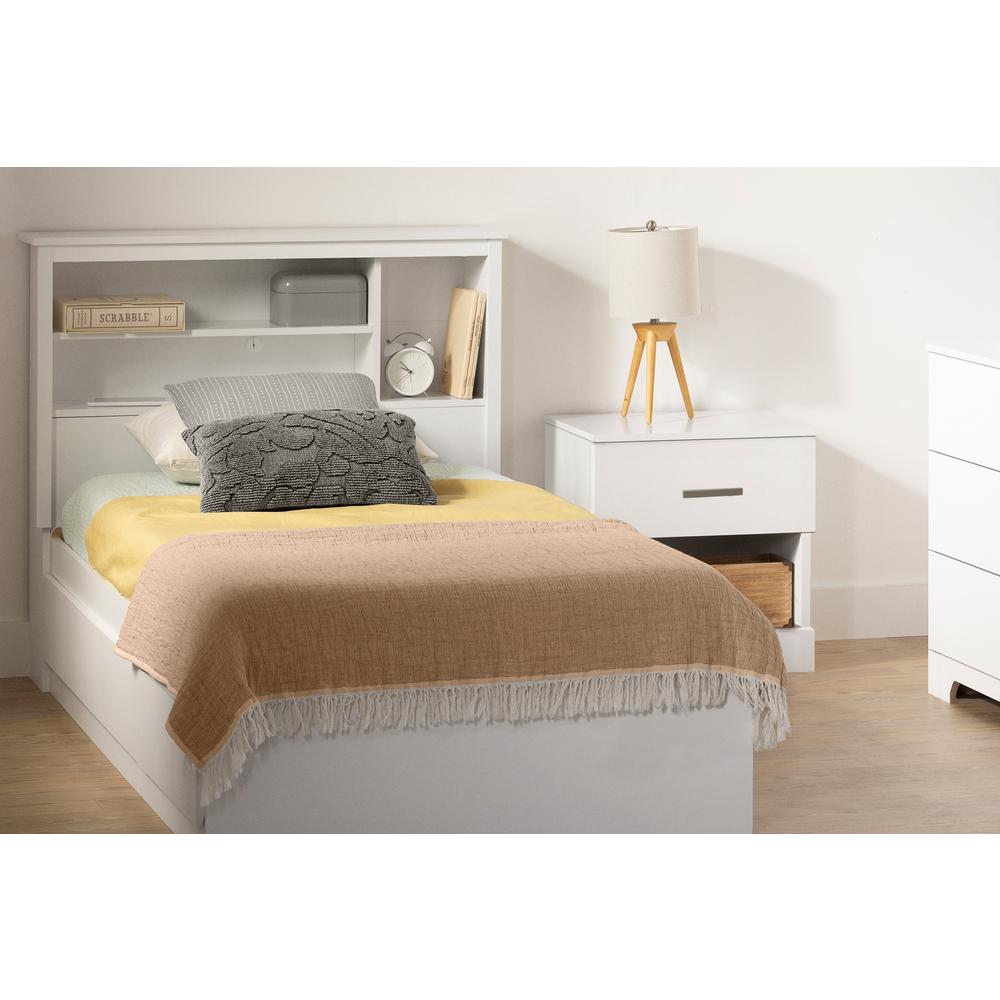 Gramercy Bed and Headboard Set, Pure White. Picture 2