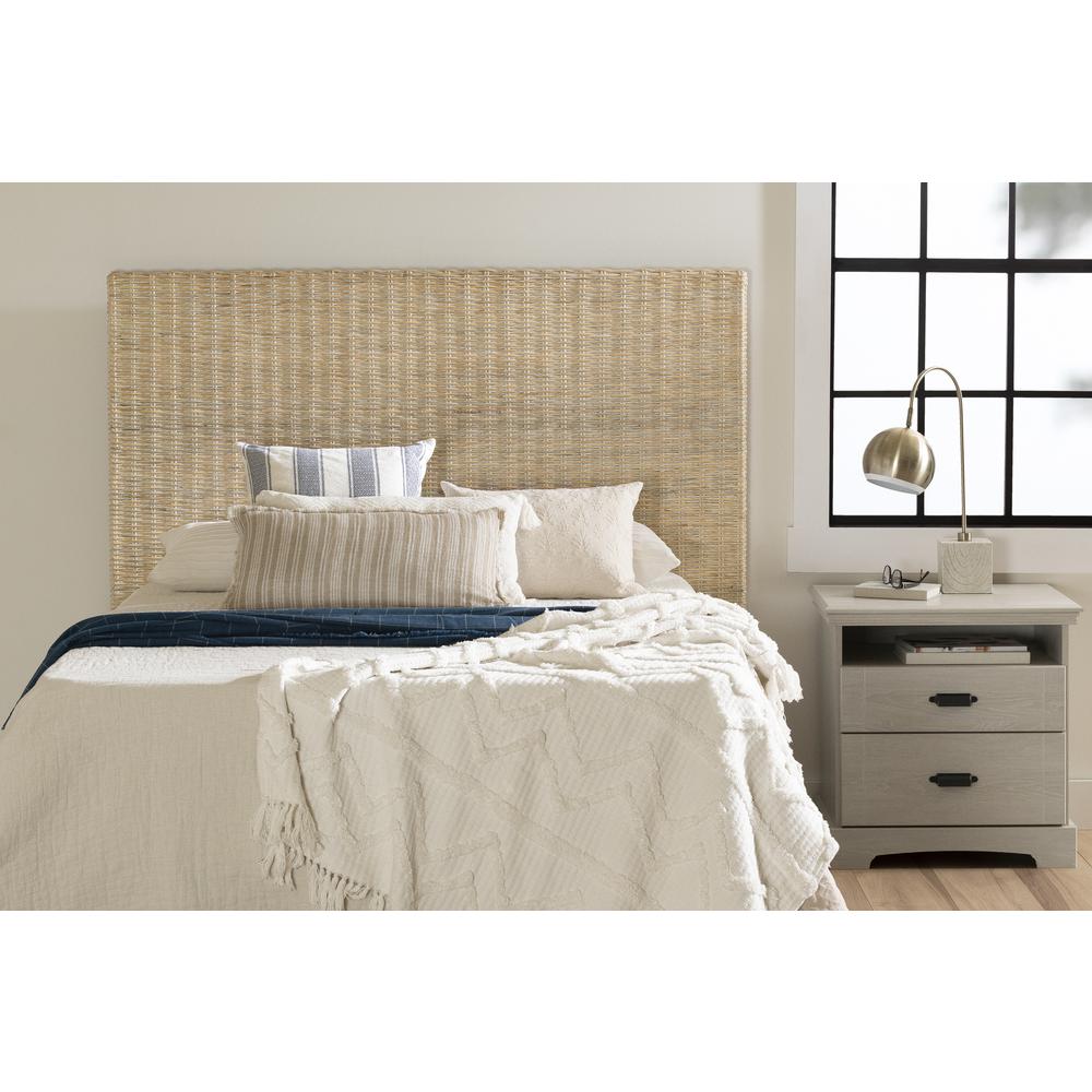 Lilak Rattan Headboard, White Washed Rattan. Picture 2