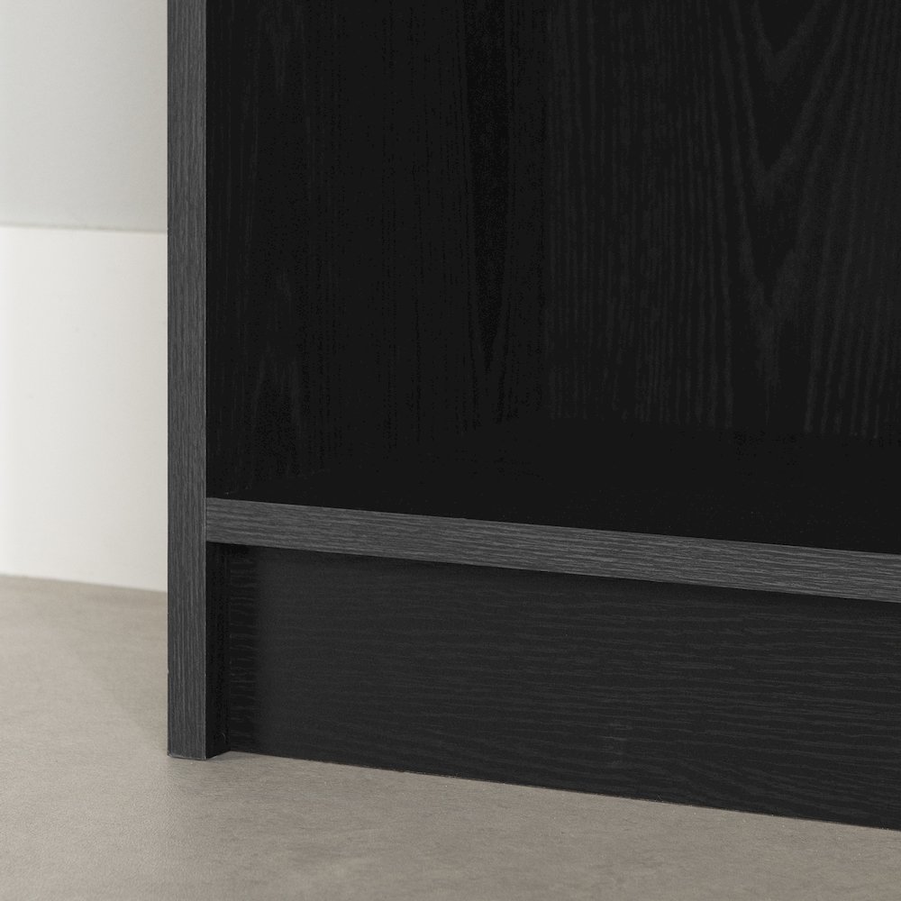 Olea 5-Shelf Bookcase, Black Oak. Picture 5