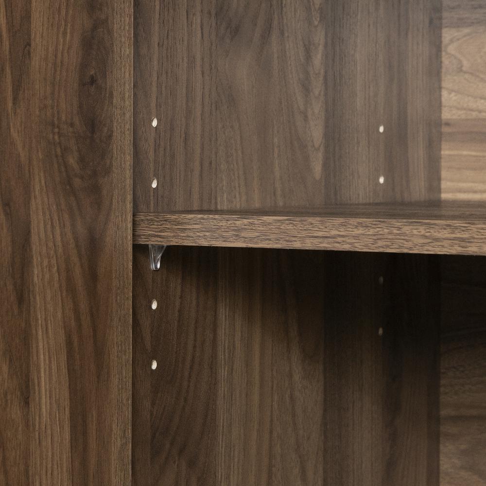 Hype Storage Cabinet, Natural Walnut and Faux Carrara Marble. Picture 4