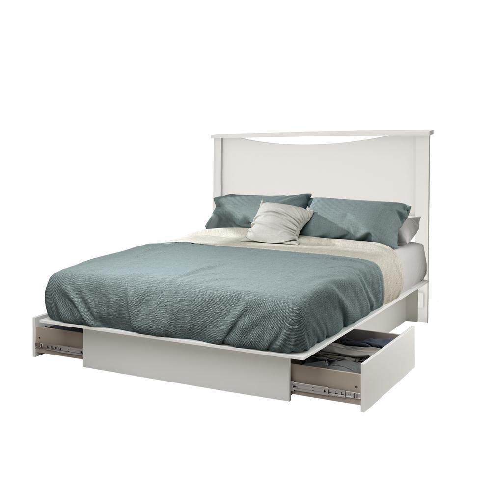Step One Bed and Headboard Set, Pure White. Picture 5