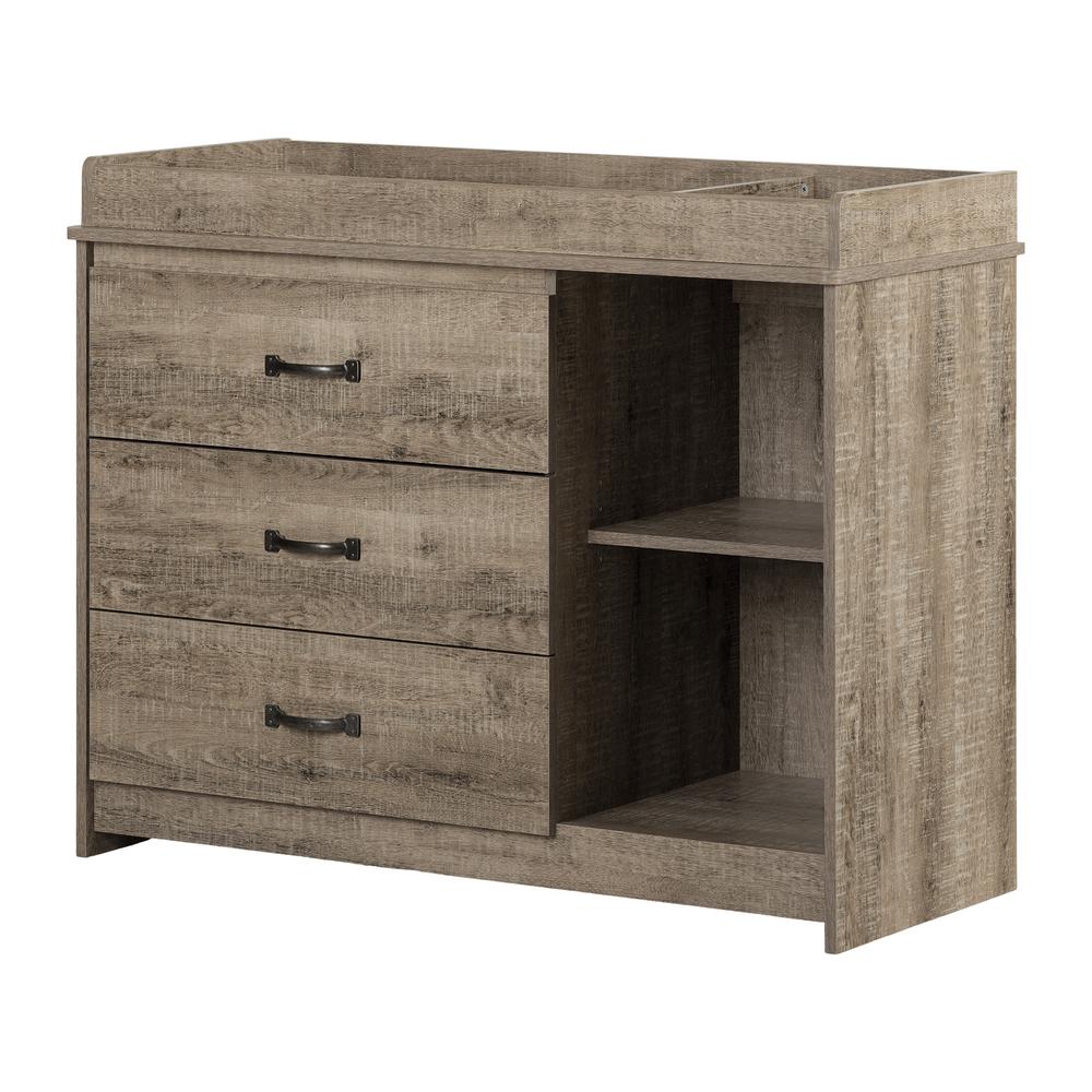 Tassio Changing Table, Weathered Oak. Picture 1