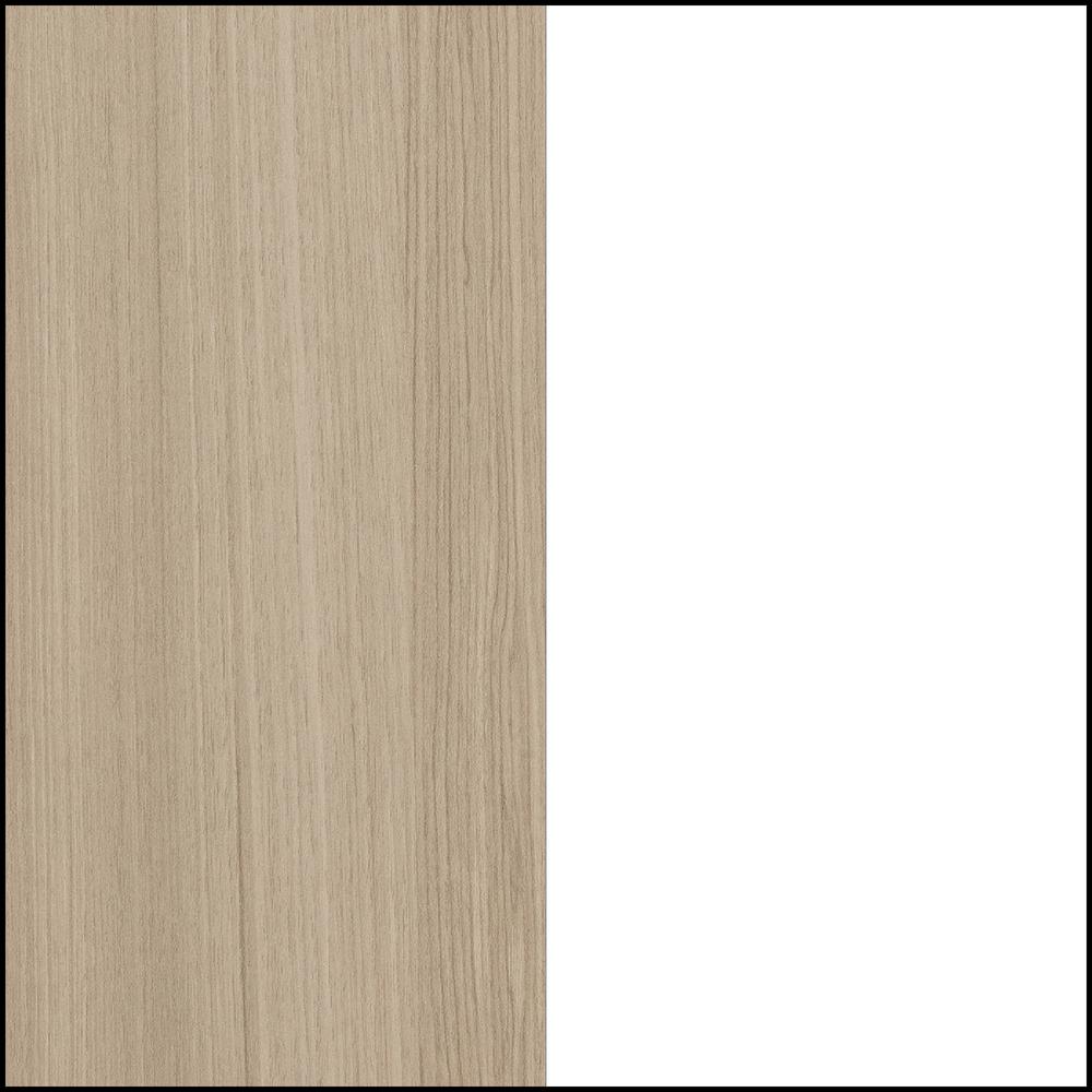 Yodi Complete Bed, Soft Elm and Pure White, W55.5 x D76.75 x H35.75. Picture 5