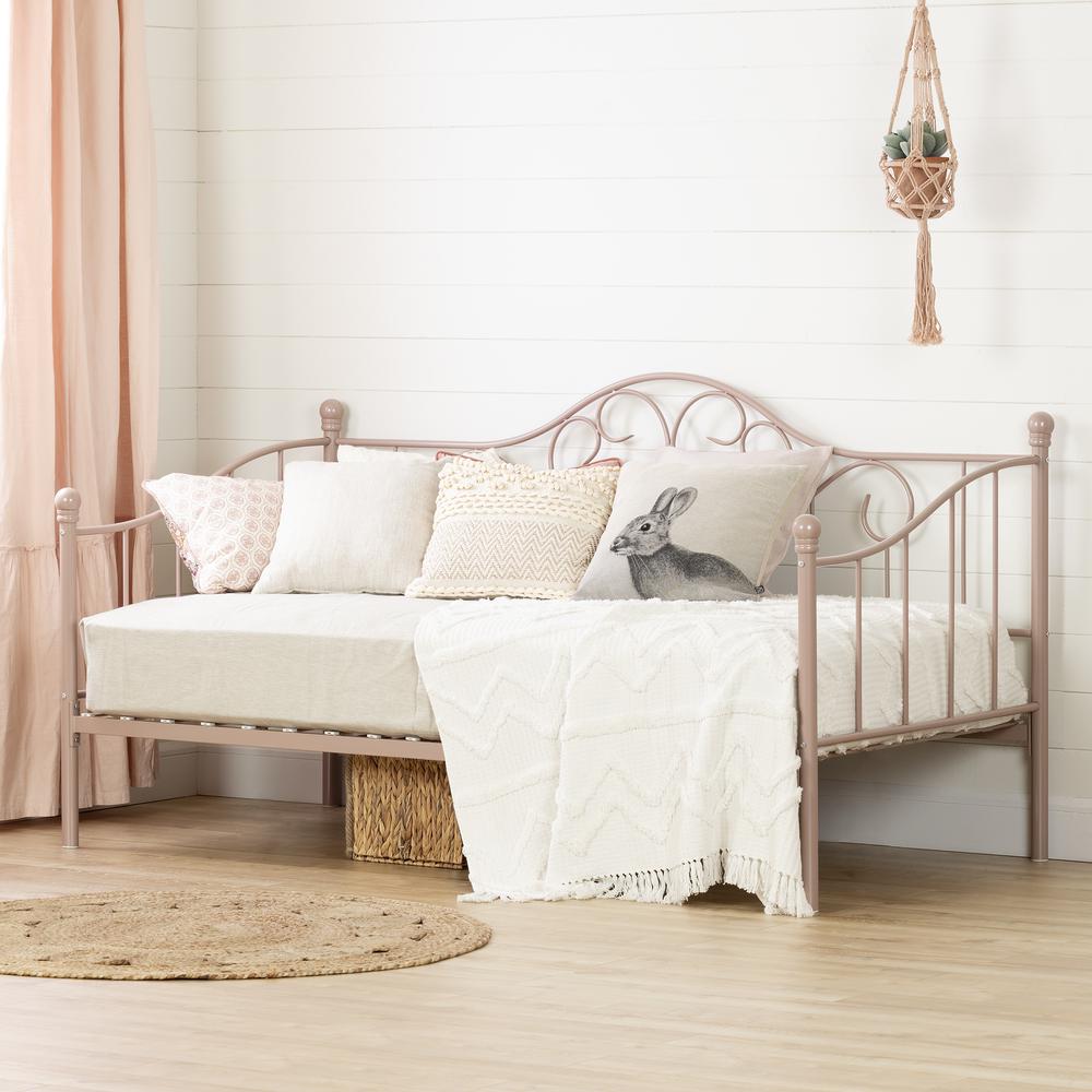 Lily Rose Metal Daybed , Pink Blush. Picture 1
