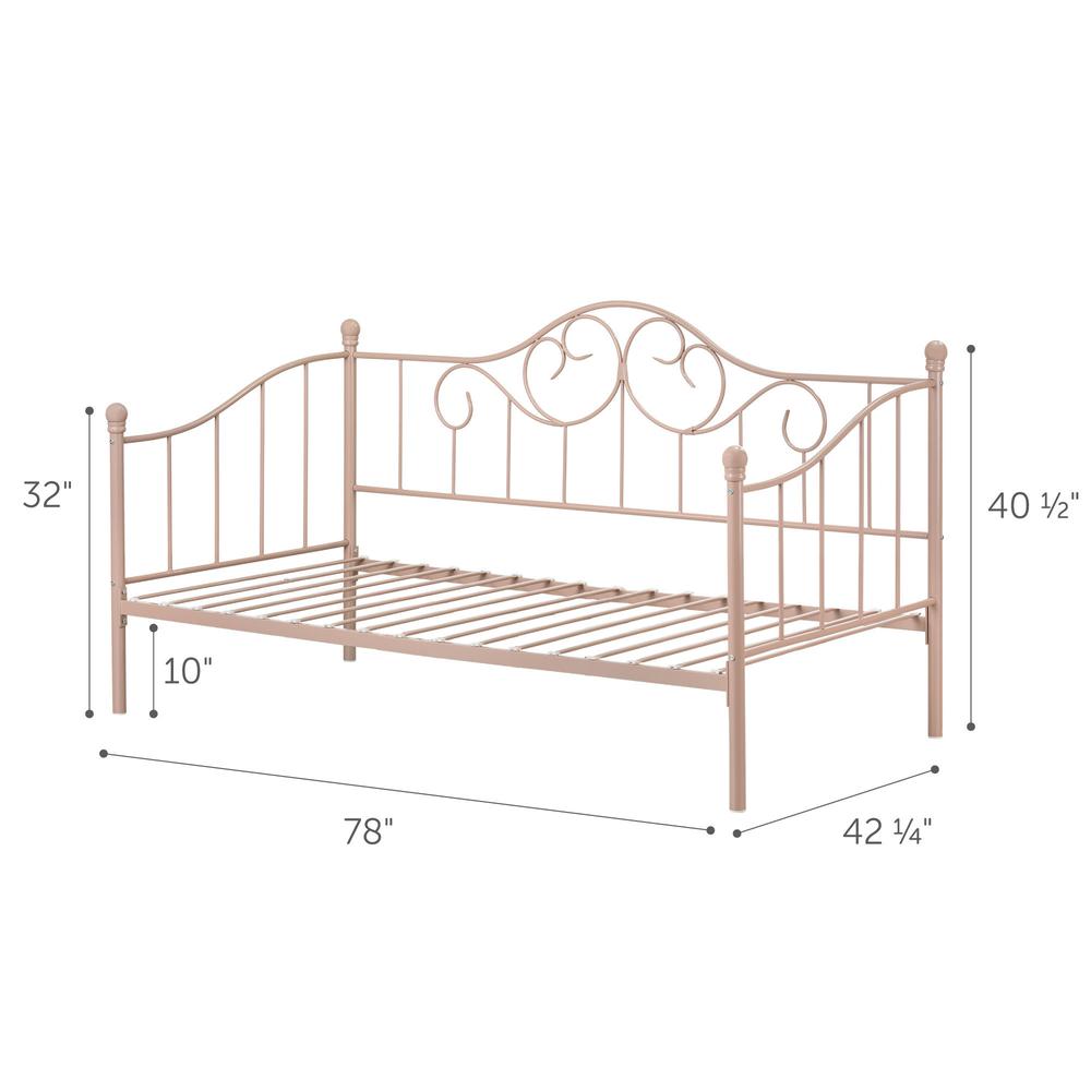 Savannah Metal Daybed , Pink Blush. Picture 4