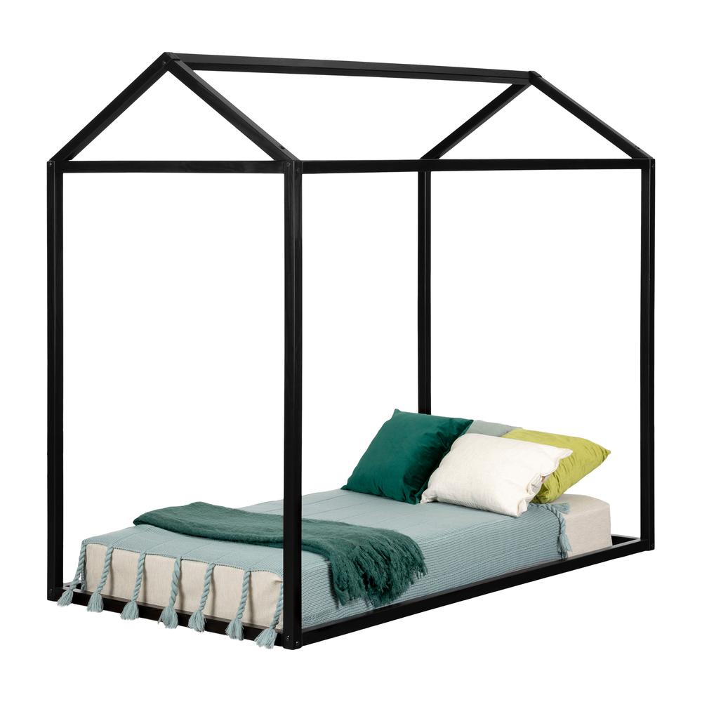 Sweedi House Bed, Black. Picture 1