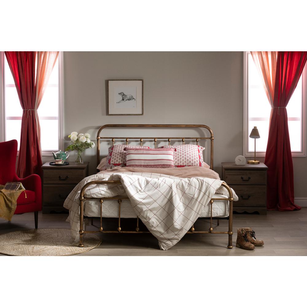 Prairie Metal Platform Bed, Bronze. Picture 3