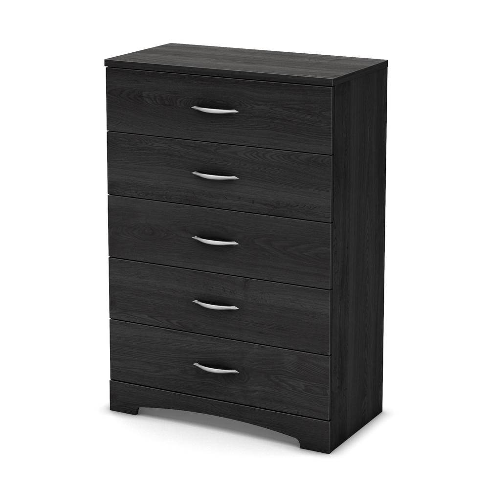 South Shore Step One 5-Drawer Chest, Gray Oak. Picture 2