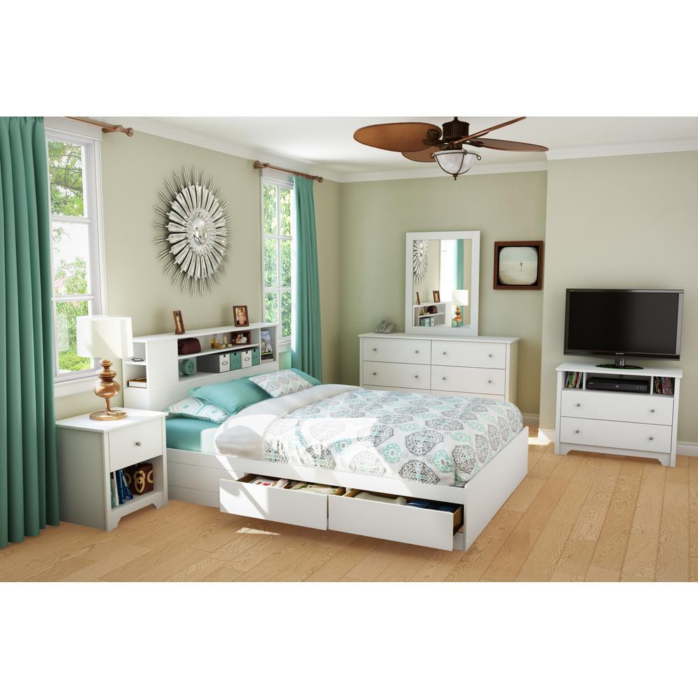 South Shore Vito 6-Drawer Double Dresser, Pure White. Picture 3