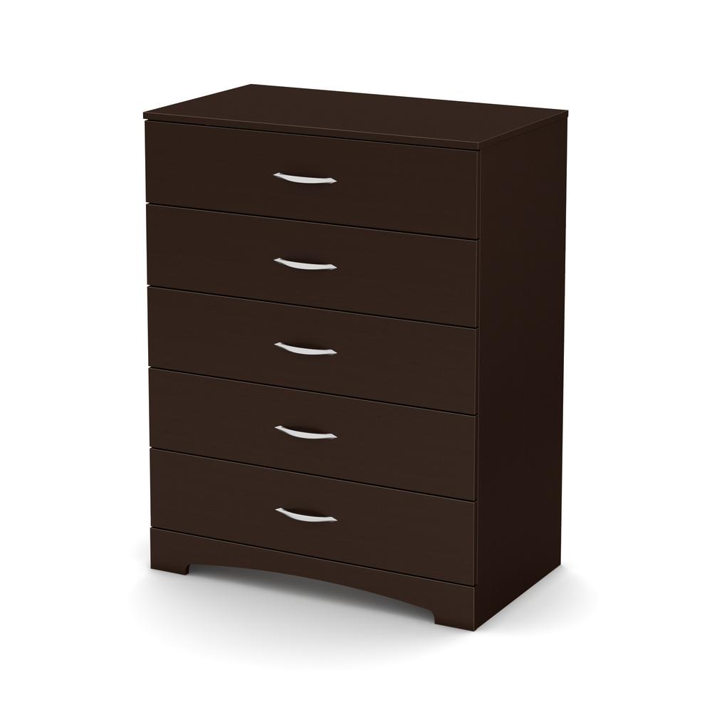 South Shore Step One 5-Drawer Chest, Chocolate. Picture 2