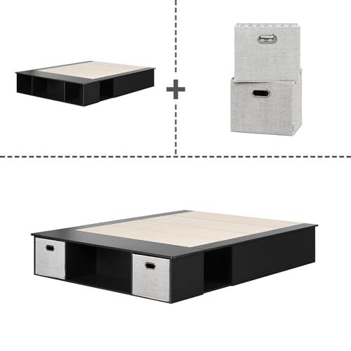 Vito Storage Bed, Pure Black. Picture 7