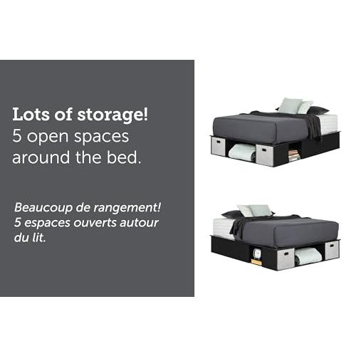 Vito Storage Bed, Pure Black. Picture 4