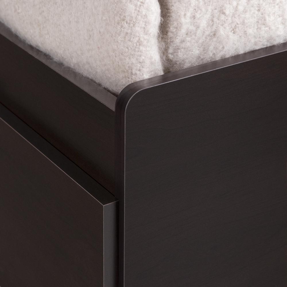 South Shore Spark Twin Mates Bed (39'') with 3 Drawers, Chocolate. Picture 7