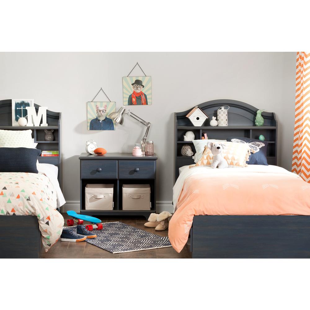 South Shore Summer Breeze Twin Mates Bed (39'') with 3 Drawers, Blueberry. Picture 5