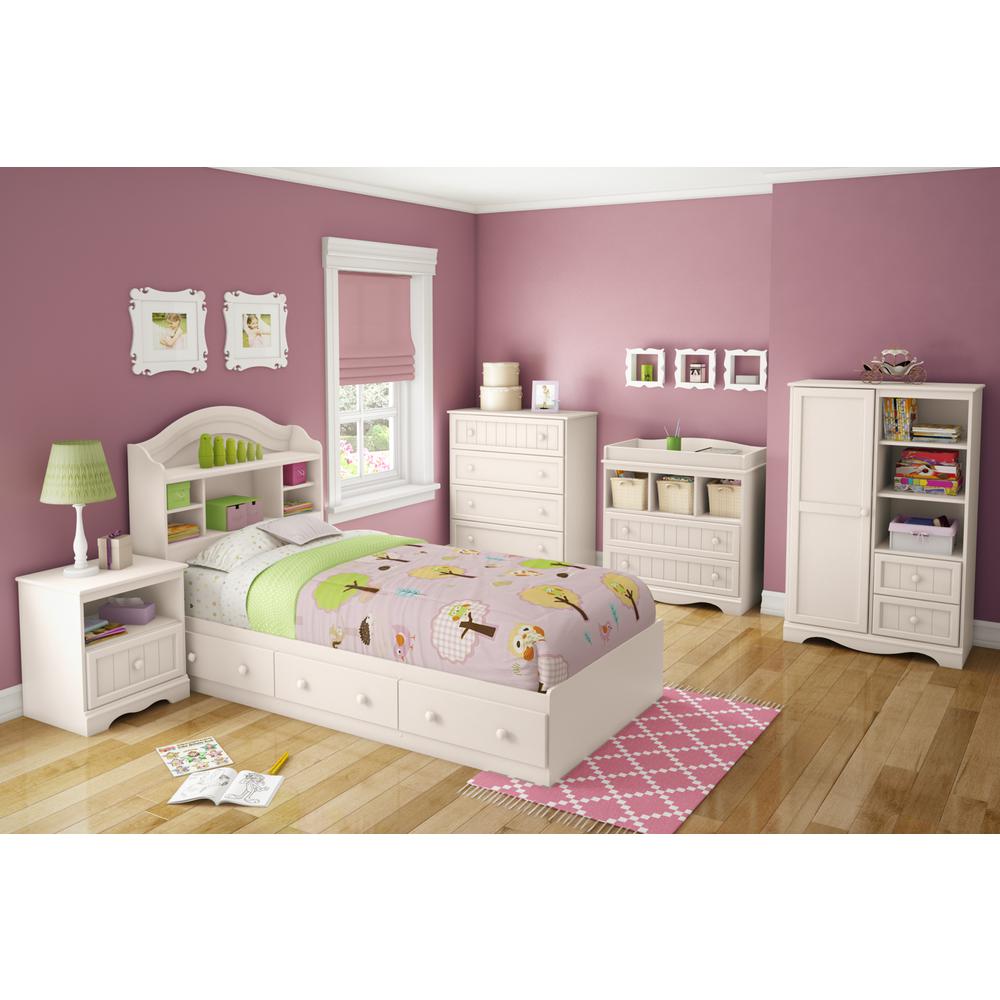 South Shore Savannah Armoire, Pure White. Picture 4