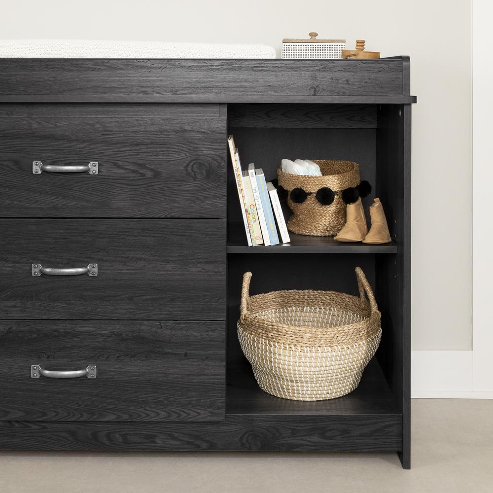 Tassio Changing Table, Gray Oak. Picture 3