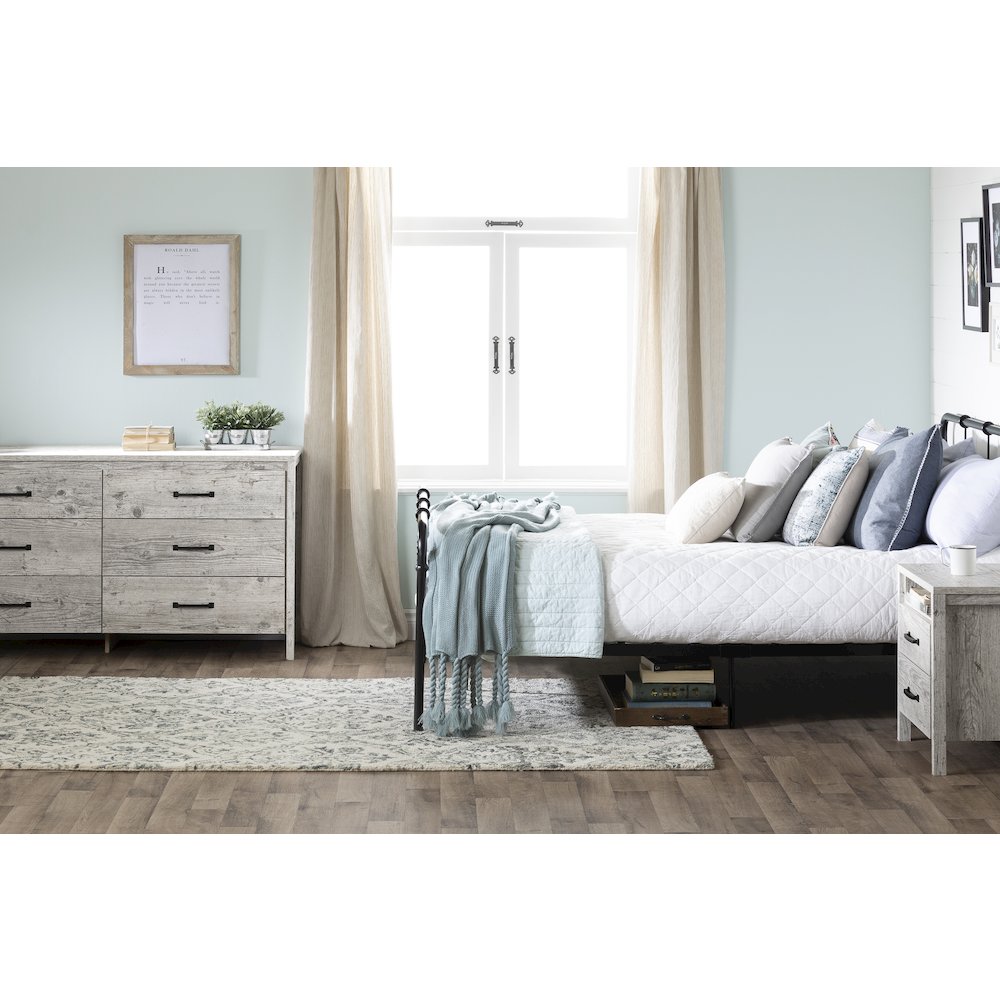 Gravity 6-Drawer Double Dresser, Seaside Pine. Picture 2