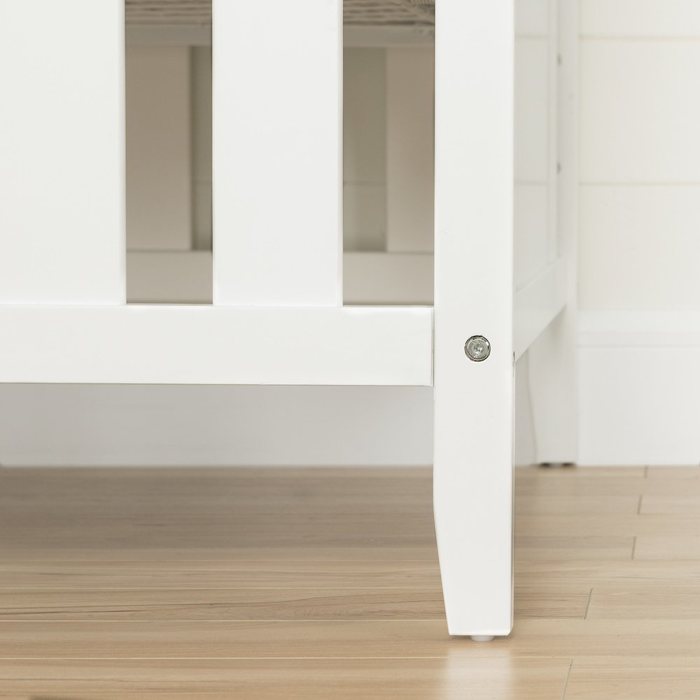 Sweedi Baby Crib, Pure White. Picture 4