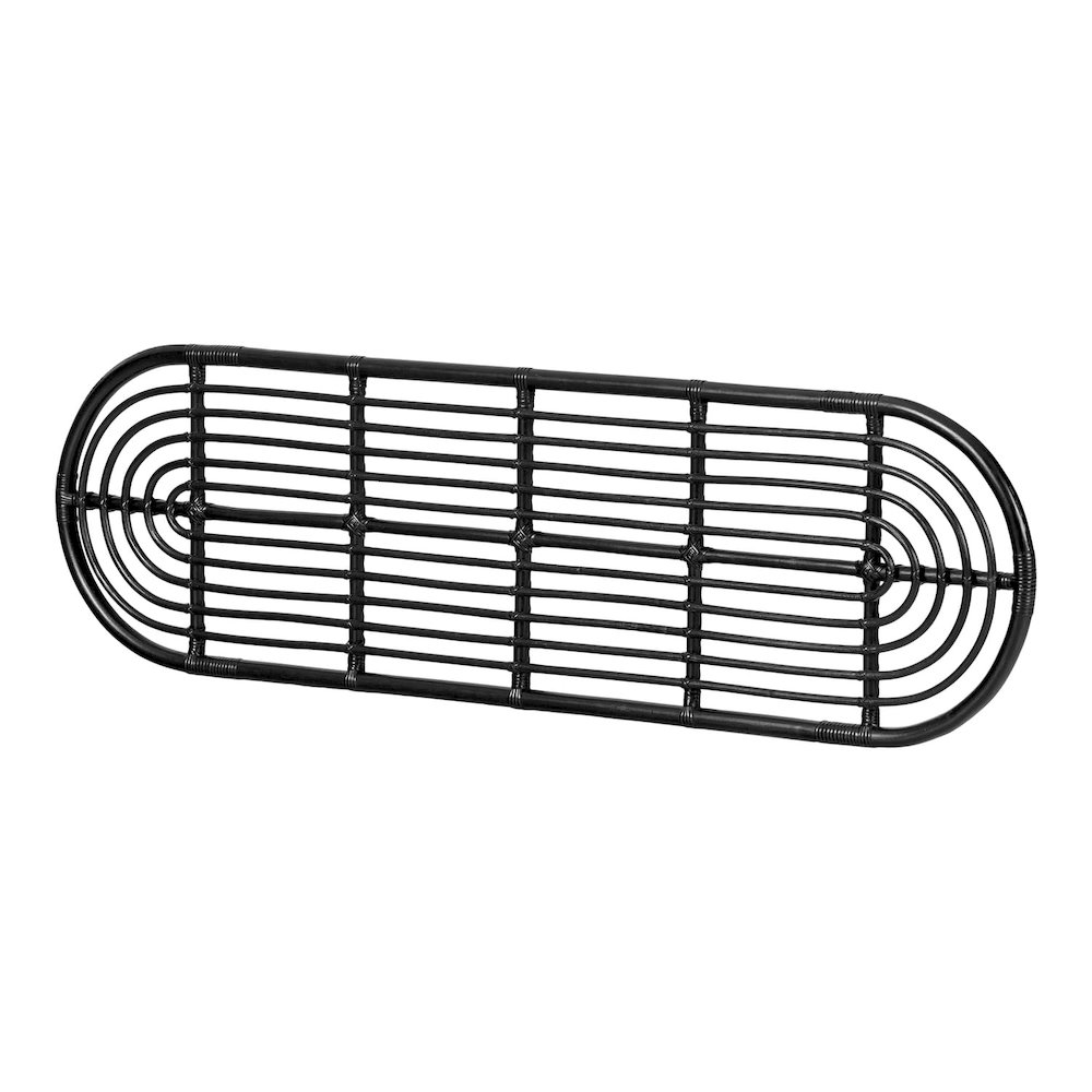Hoya Wall-Mounted Headboard Retro, Black. Picture 1